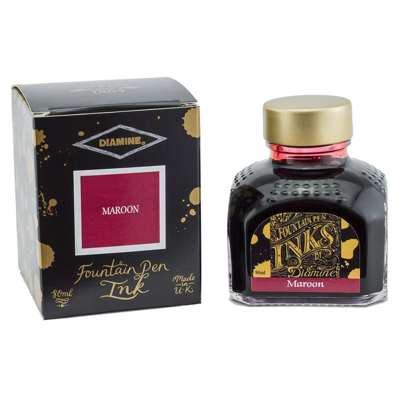 Diamine, Tintenglas, 80 ml, Maroon-1