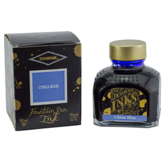 Diamine, Tintenglas Regular, 80 ml, China Blue