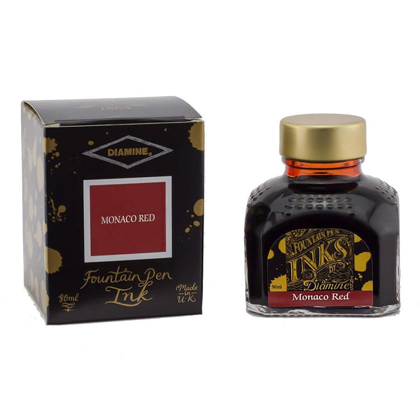 Diamine, Tintenglas, 80 ml, Monaco Red-1