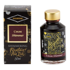 Diamine, Tintenglas Shimmering, 50 ml, Cocoa Shimmer