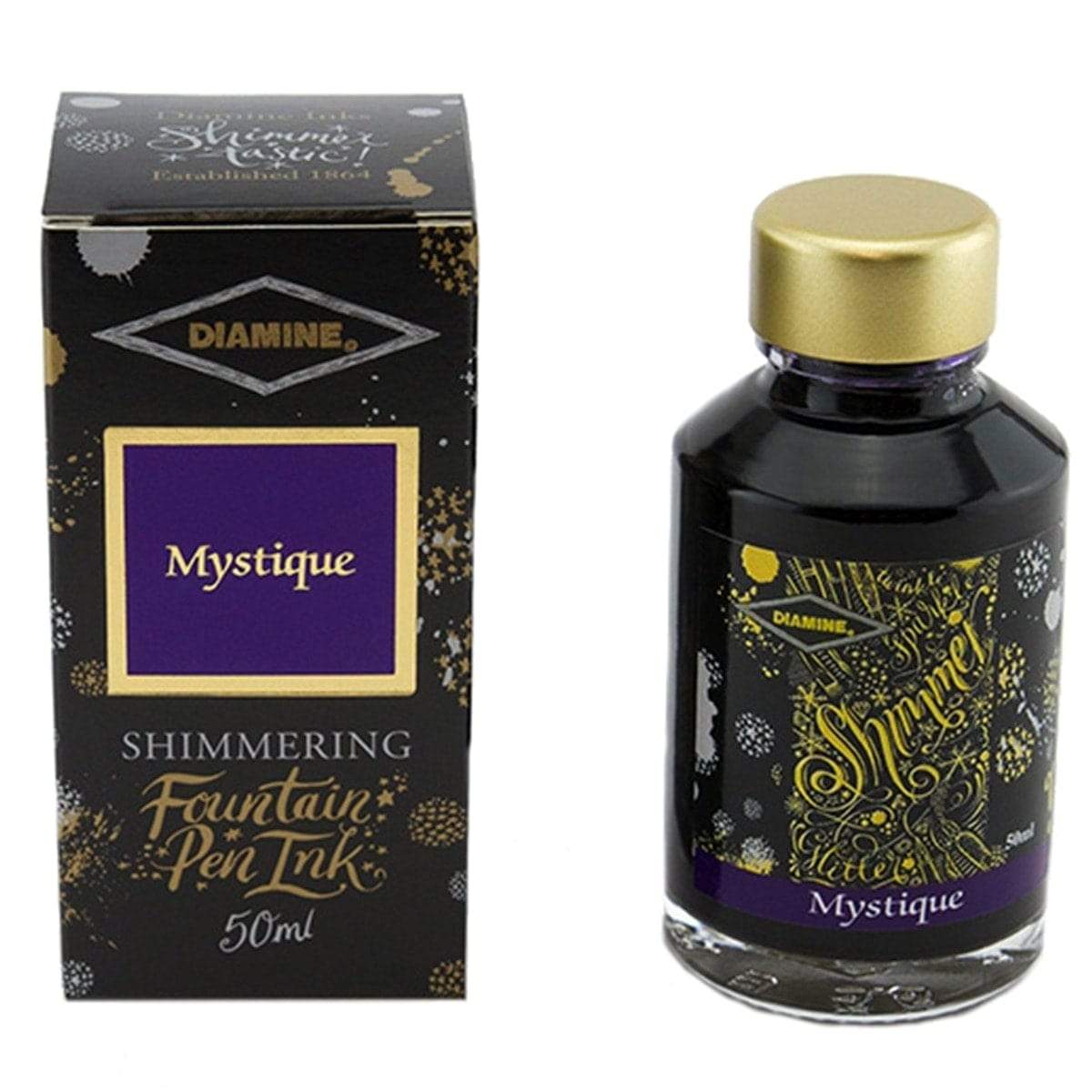 Diamine, Tintenglas, Shimmering 50 ml, Mystique-1