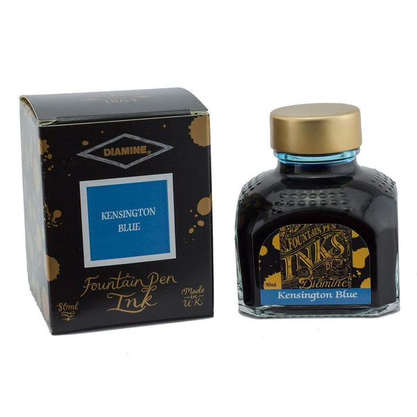Diamine, Tintenglas, 80 ml, Kensington Blue-1