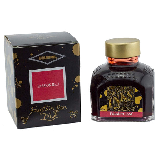 Diamine, Tintenglas Regular, 80 ml, Passion Red