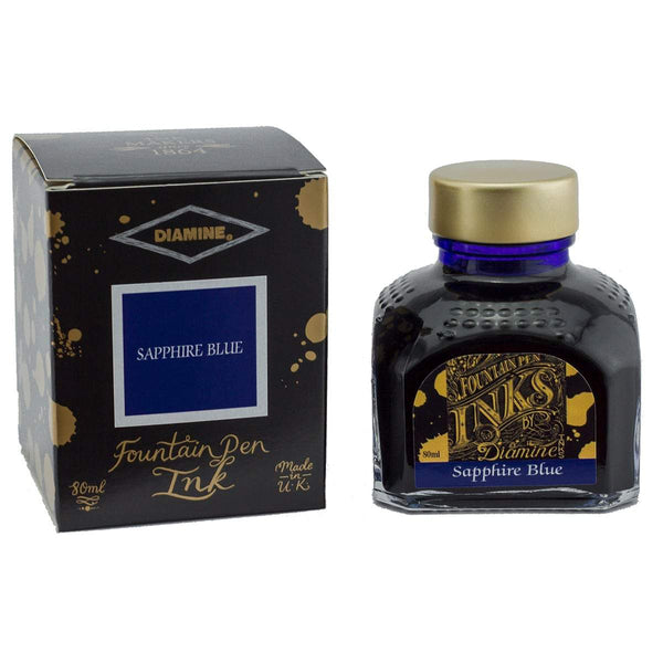 Diamine, Tintenglas Regular, 80 ml, Sapphire Blue