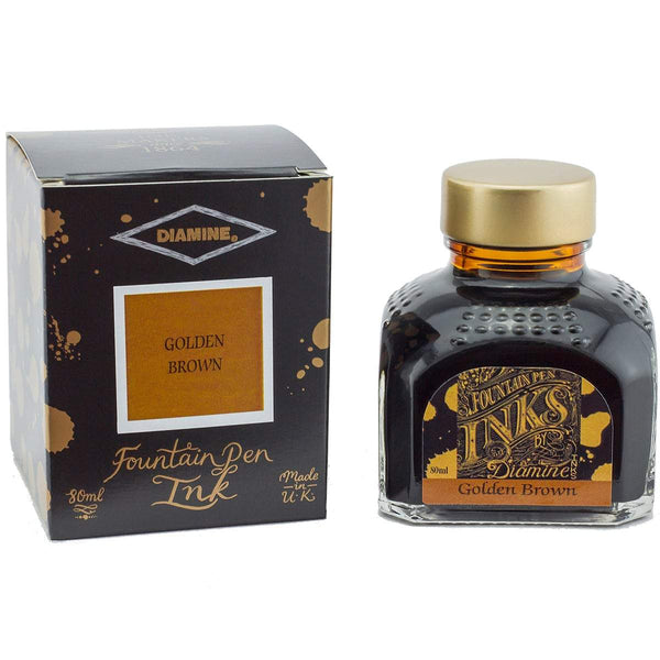 Diamine, Tintenglas, 80 ml, Golden Brown-1