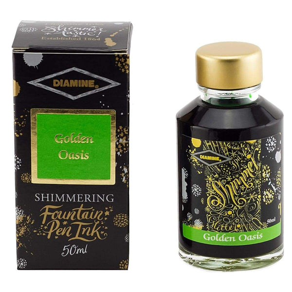 Diamine, Tintenglas, Shimmering 50 ml, Golden Oasis-1