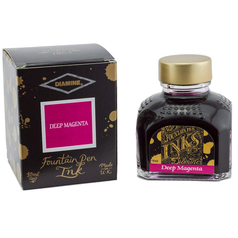 Diamine, Tintenglas, 80 ml, Deep Magenta-1