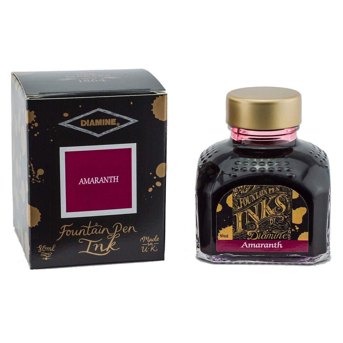 Diamine, Tintenglas, 80 ml, Amaranth-1