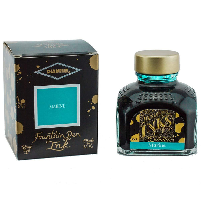 Diamine, Tintenglas, 80 ml, Marine-1