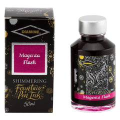 Diamine, Tintenglas Shimmering, 50 ml, Magenta Flash