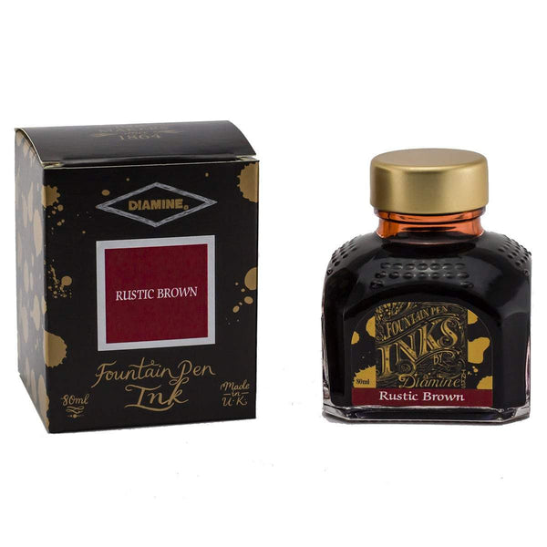 Diamine, Tintenglas Regular, 80 ml, Rustic Brown