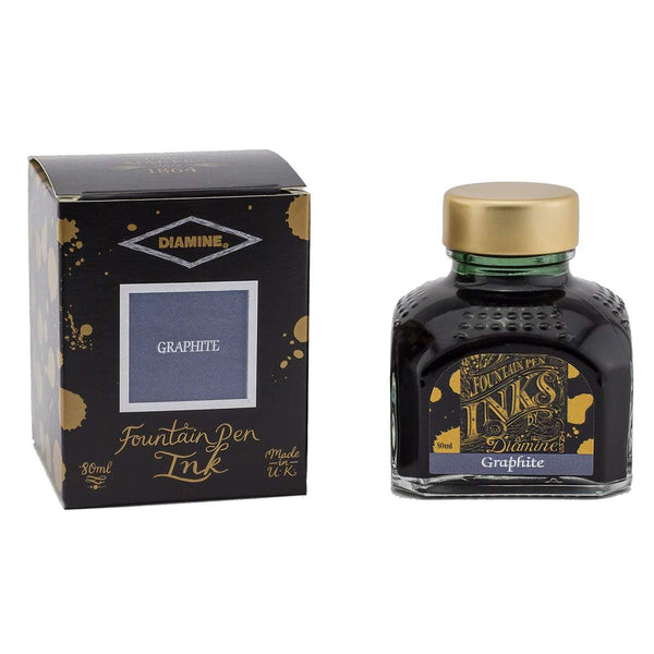 Diamine, Tintenglas, 80 ml, Graphite-1