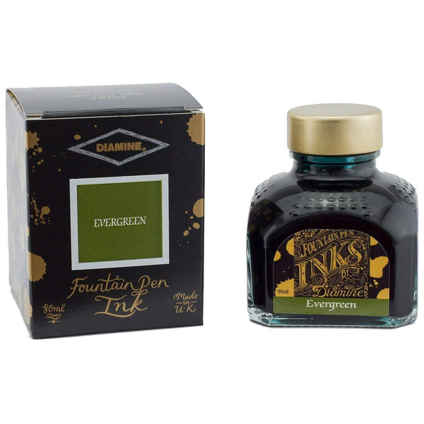 Diamine, Tintenglas, 80 ml, Evergreen-1