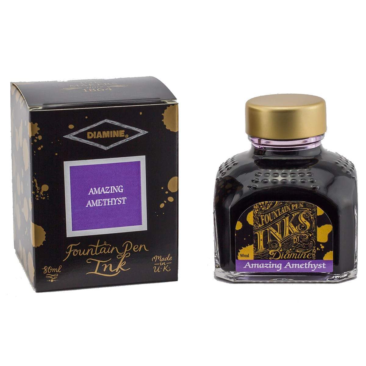 Diamine, Tintenglas, 80 ml, Amazing Amethyst-1
