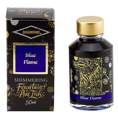 Diamine, Tintenglas Shimmering, 50 ml, Blue Flame