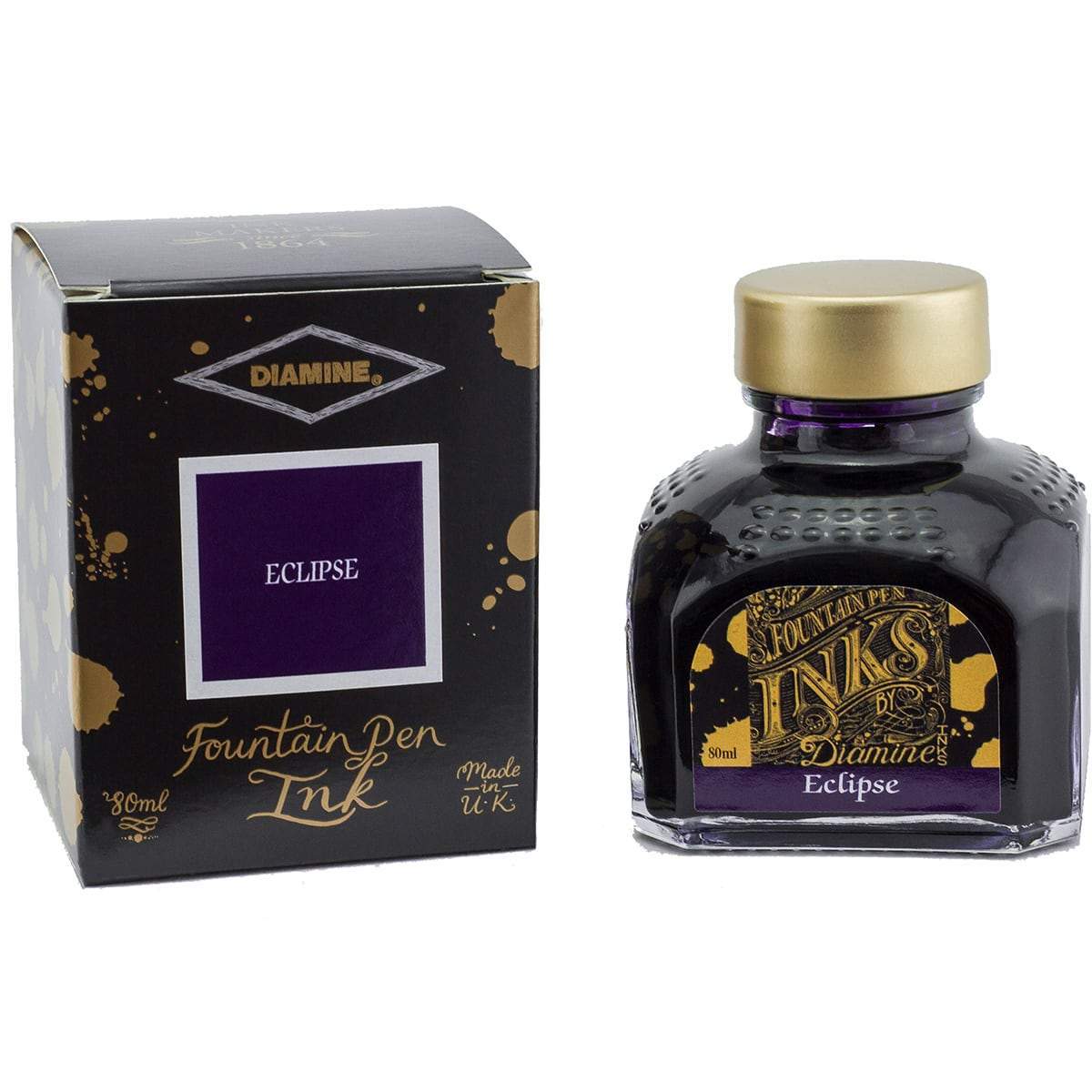 Diamine, Tintenglas, 80 ml, Eclipse-1