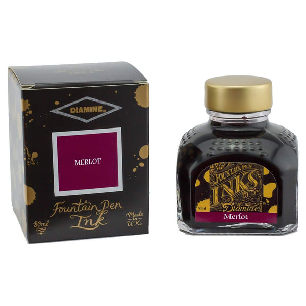 Diamine, Tintenglas, 80 ml, Merlot-1