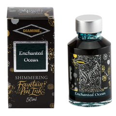 Diamine, Tintenglas Shimmering, 50 ml, Enchanted Ocean