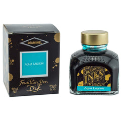 Diamine, Tintenglas Regular, 80 ml, Aqua Lagoon