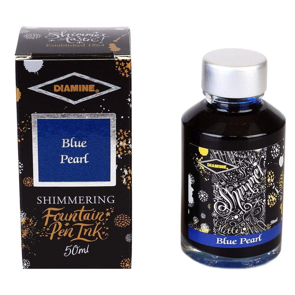 Diamine, Tintenglas, Shimmering 50 ml, Blue Pearl-1
