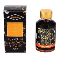 Diamine, Tintenglas Shimmering, 50 ml, Brandy Dazzle