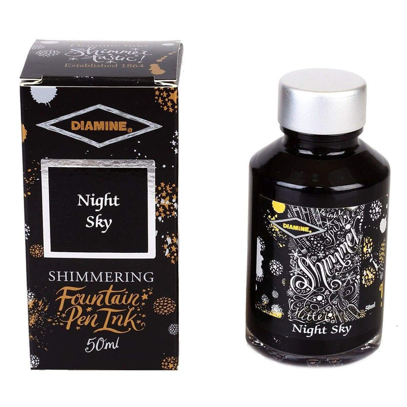 Diamine, Tintenglas, Shimmering 50 ml, Night Sky-1