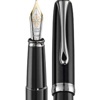 Diplomat, Füller, Excellence A2, lack schwarz 14 kt-2