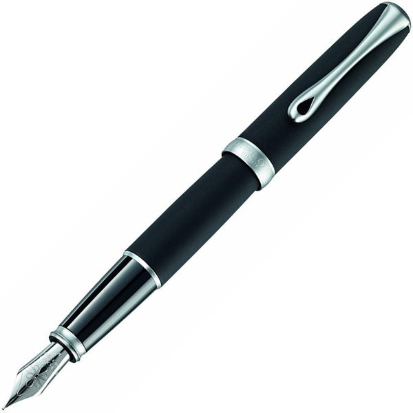 Diplomat, Füller Excellence A2, matt chrom, Lapis schwarz