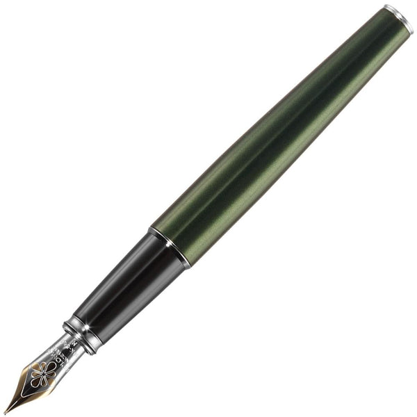 Diplomat, Füller Excellence A2, chrom, 14K Feder, Evergreen
