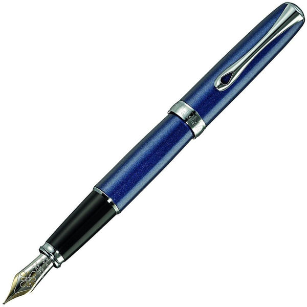 Diplomat, Füller Excellence A2, chrom, 14K Feder, Midnight Blue