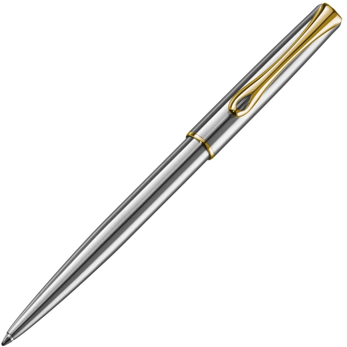 Diplomat, Kugelschreiber, Traveller Edelstahl vergoldet easyFlow-1