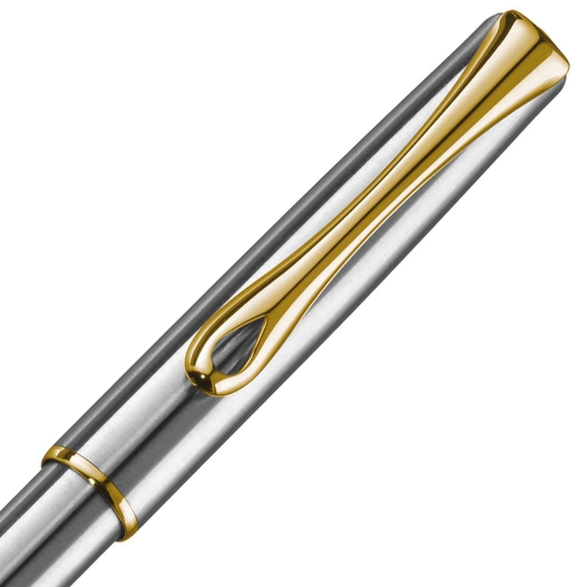 Diplomat, Kugelschreiber, Traveller Edelstahl vergoldet easyFlow-3