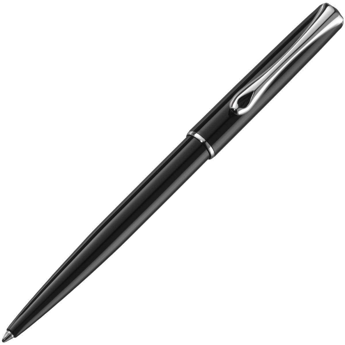 Diplomat, Kugelschreiber, Traveller lack schwarz easyFlow-1