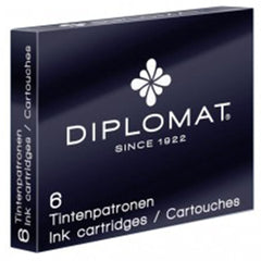 Diplomat, Tintenpatrone, 6 Stk. schwarz