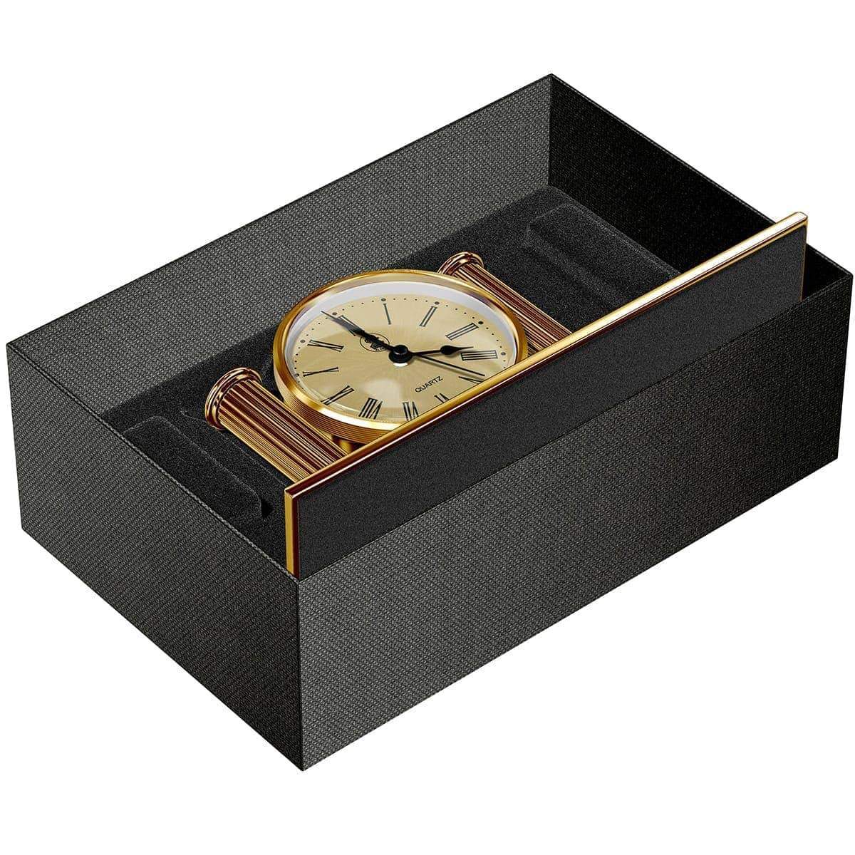 El Casco, Uhr, mit Stiftablage, 23 Karat vergoldet-9