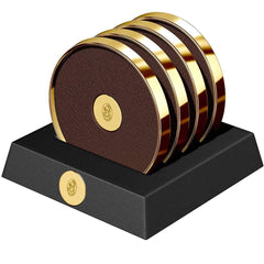 El Casco, Glasuntersetzer 23 Karat, schwarz