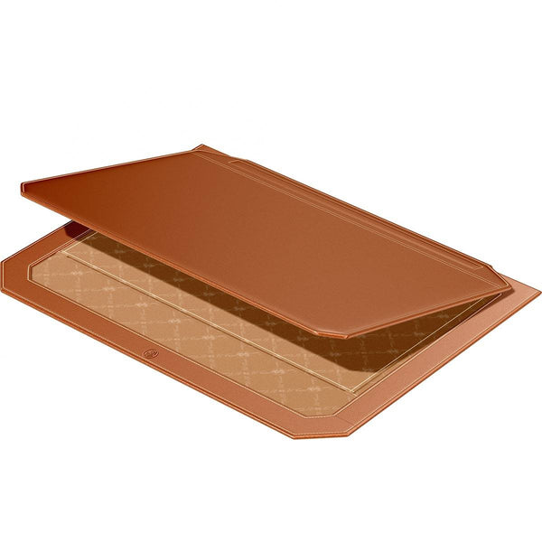 El Casco, Schreibtischunterlage Kalbsleder, pflanzlich gegerbt, cognac