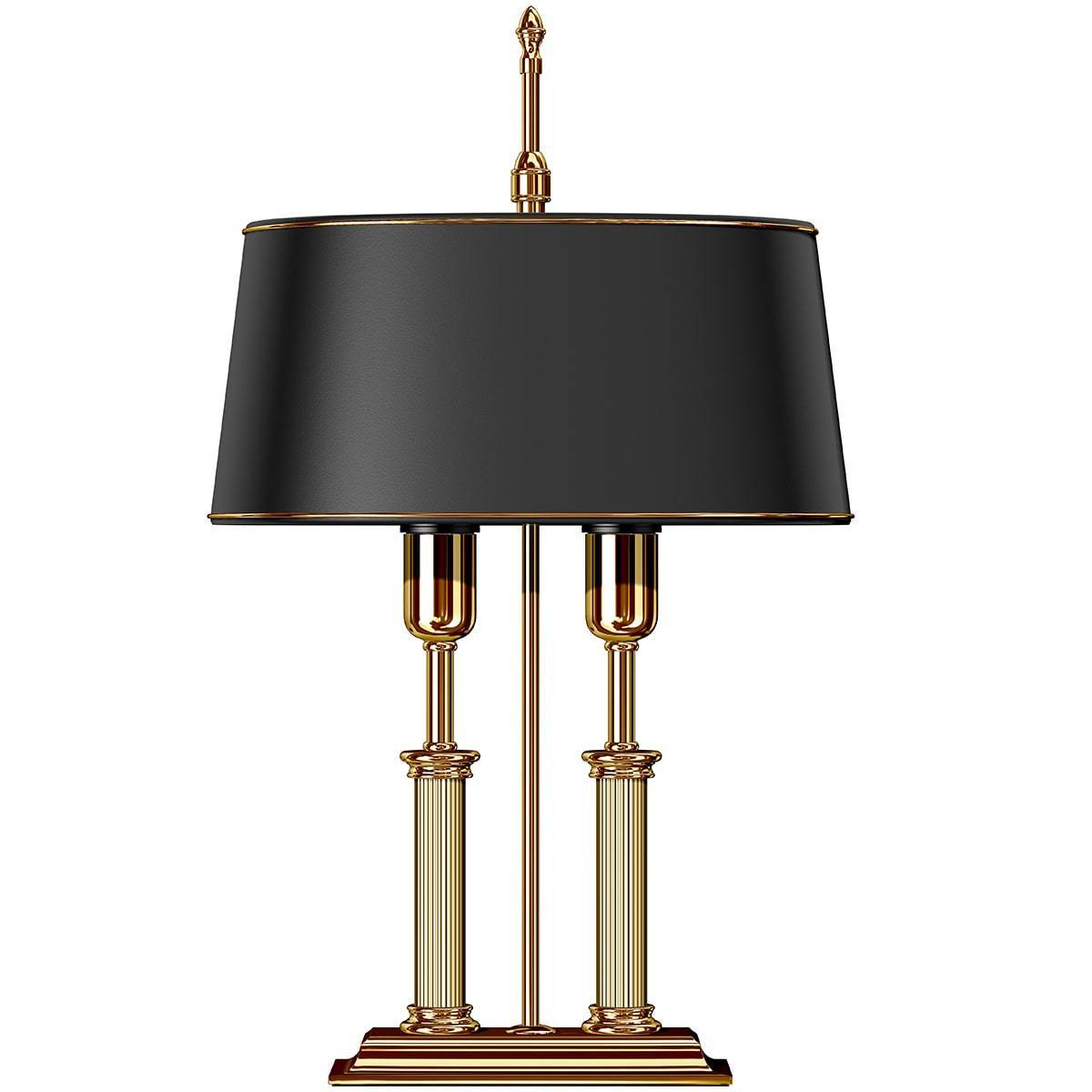 El Casco, Schreibtischlampe, 23 Karat vergoldet-6