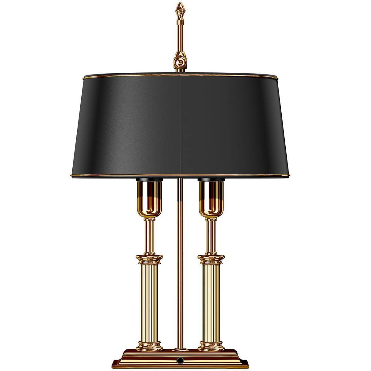 El Casco, Schreibtischlampe, 23 Karat vergoldet-5