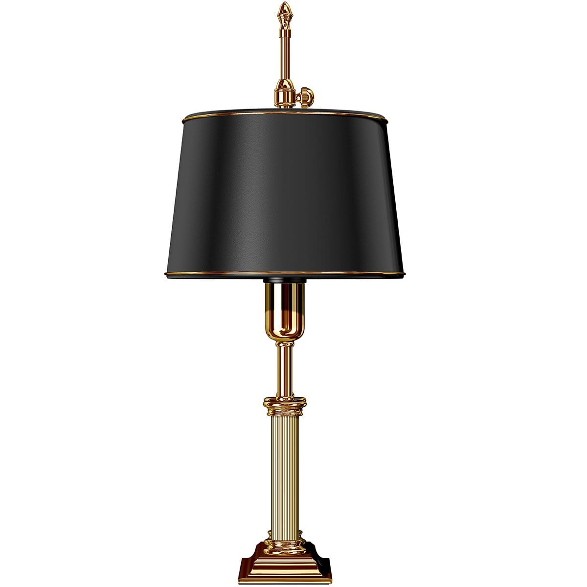 El Casco, Schreibtischlampe, 23 Karat vergoldet-9