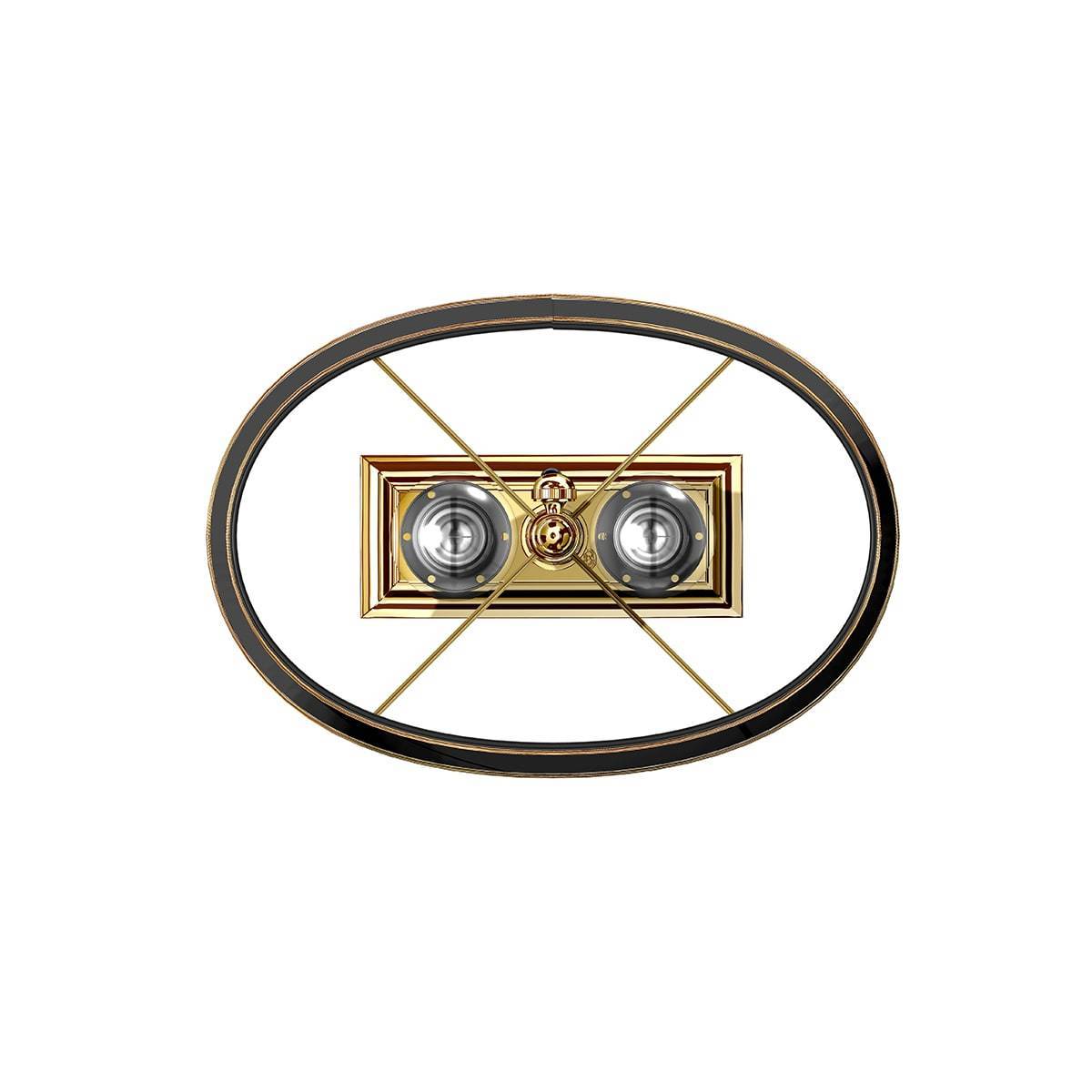 El Casco, Schreibtischlampe, 23 Karat vergoldet-7