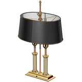 El Casco, Schreibtischlampe, 23 Karat vergoldet-1
