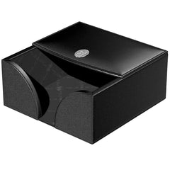 El Casco, Zettelboxen Kalbsleder, schwarz