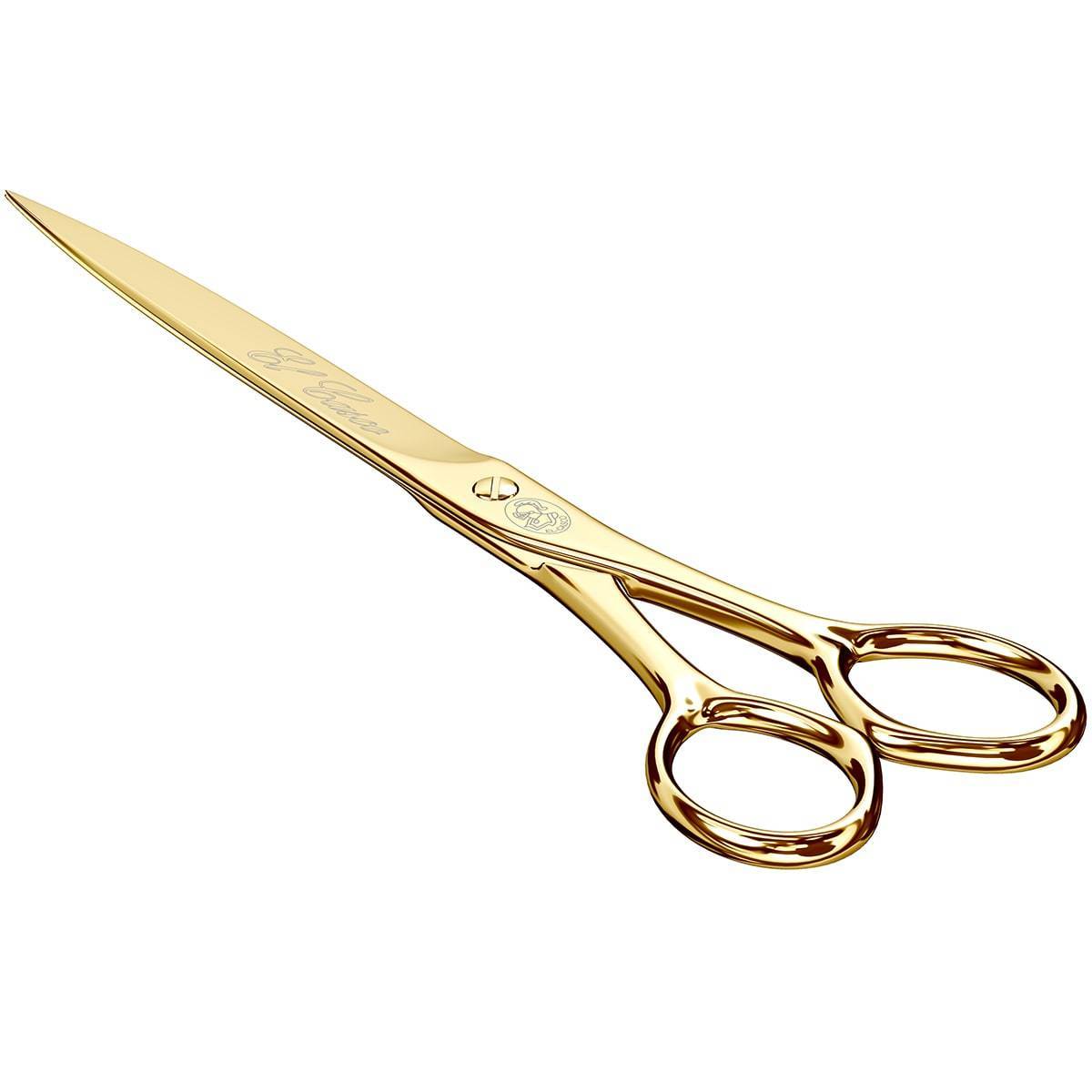 El Casco, Schere, 23 cm, 23 Karat vergoldet-3