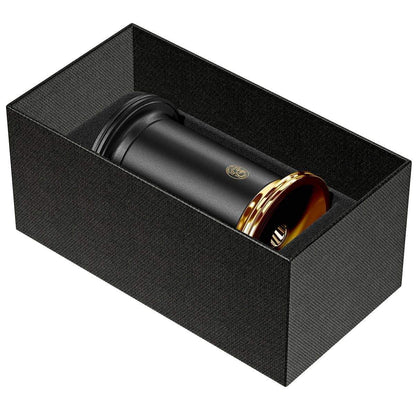 El Casco, Zylinder-Spitzer, Schwarz & 23 Karat vergoldet-6