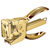 El Casco, Heftzange, 23 Karat vergoldet-1