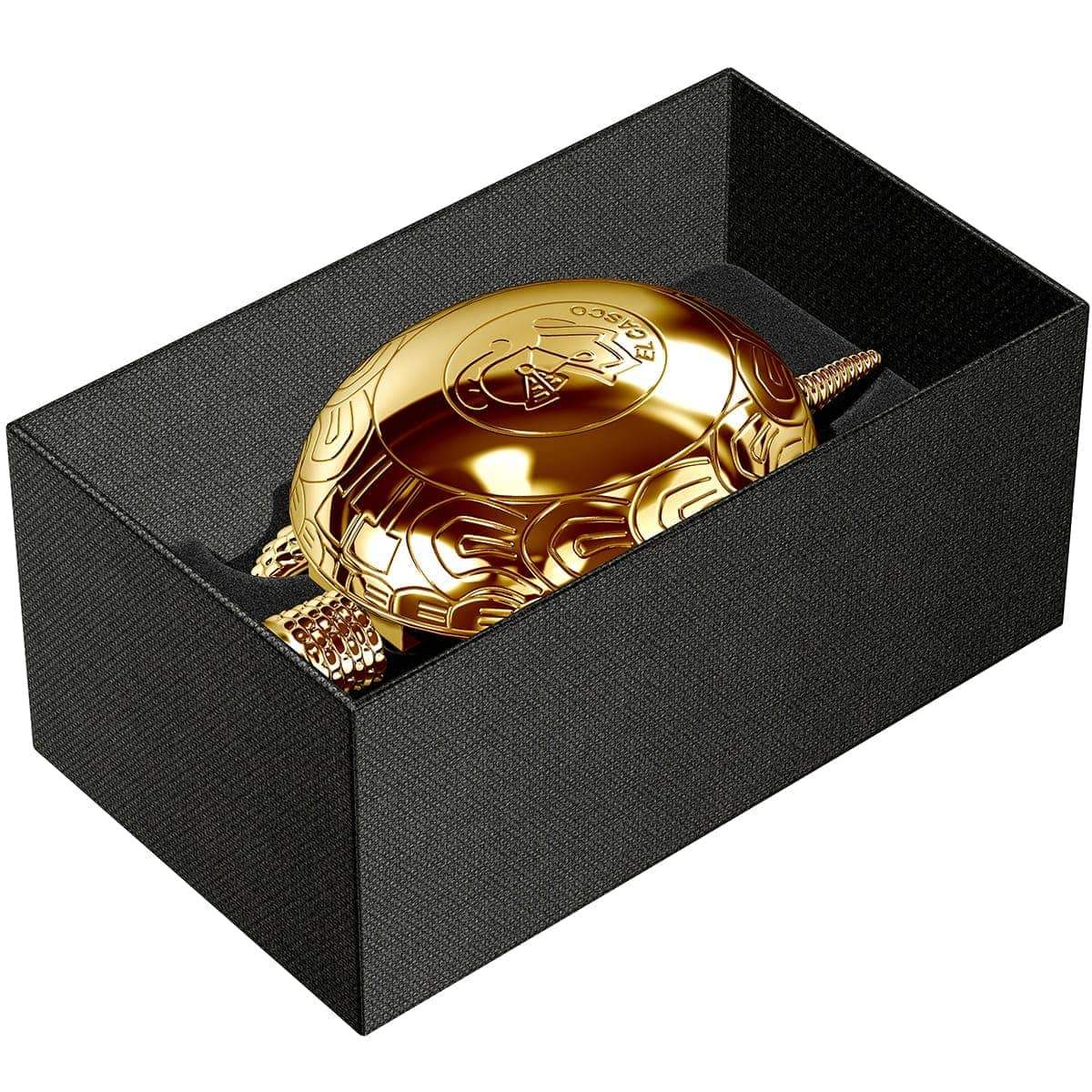 El Casco, Schildkröte, Tischglocke, 23 Karat vergoldet-10