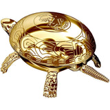 El Casco, Schildkröte, Tischglocke, 23 Karat vergoldet-1