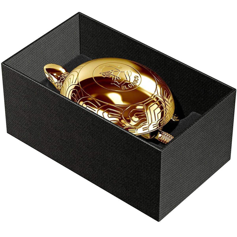 El Casco, Schildkröte, Tischglocke, 23 Karat vergoldet-9