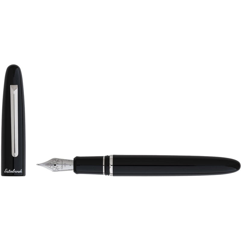 Esterbrook, Füller, Estie, Schwarz, Chrom-5